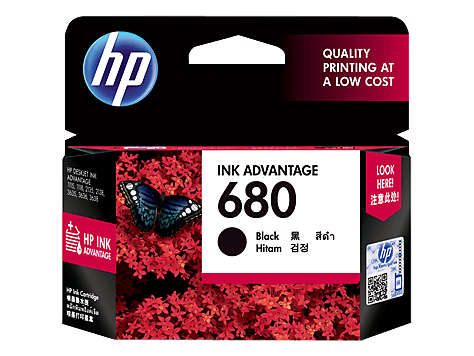 HP 680 Black Original Ink Advantage Cartridge (F6V27AA)